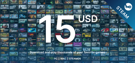 Пополнение Steam до 15$