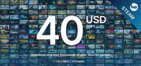 Пополнение Steam до 40$